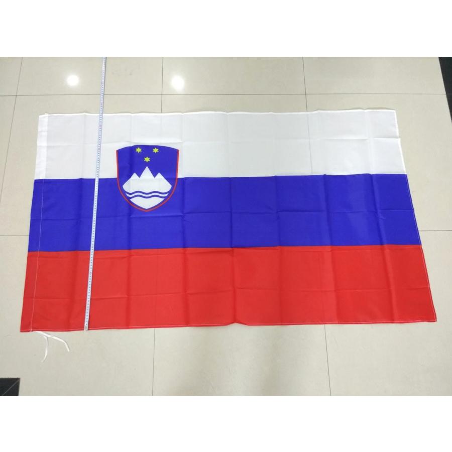 スロベニア国旗 大型フラッグ 150cmX90cm 4号サイズ スラブ色 三色旗