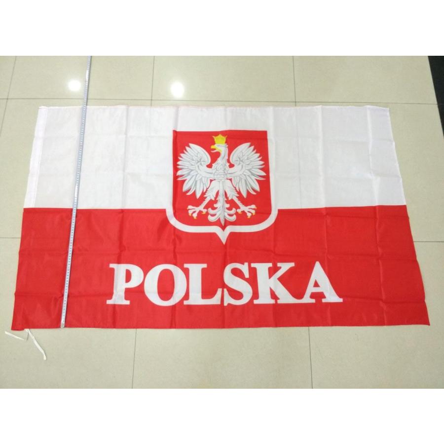13枚 国旗 フラッグ 応援 送料無料 150cm x 90cm 新品 ポーランド国旗 大型フラッグ 150cmX90cm POLSKA 4号サイズ : まるとも