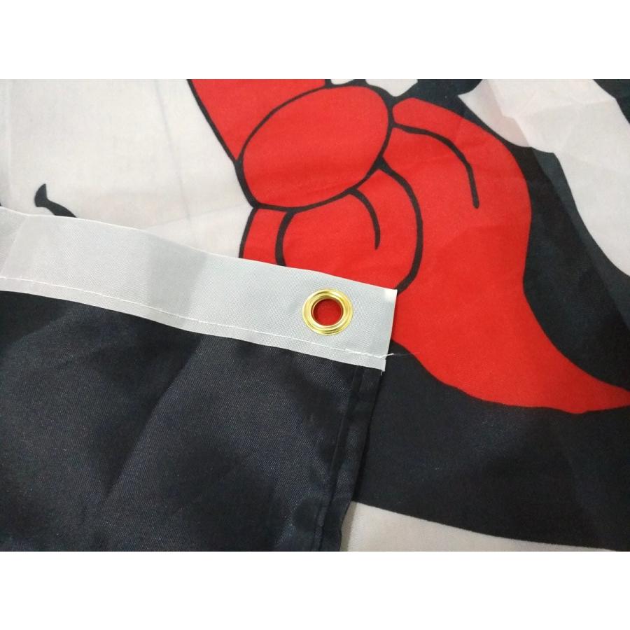 海賊旗 大型フラッグ お酒 ラム酒 4号サイズ 150cmX90cm 骸骨 ドクロ