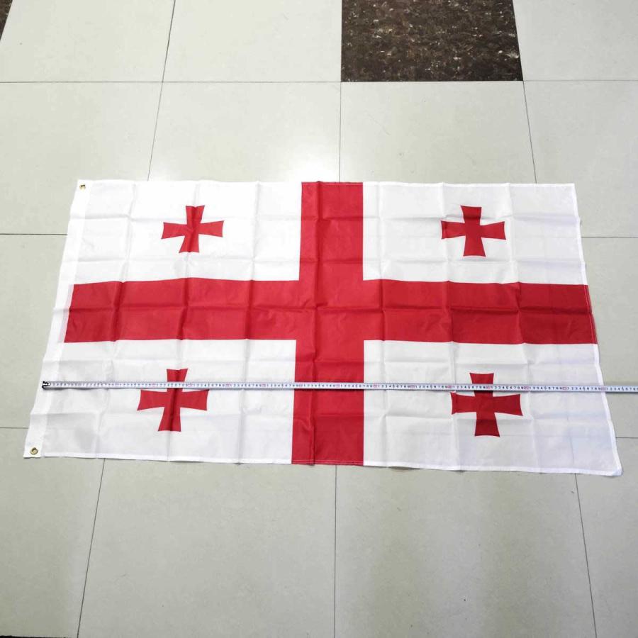 ジョージア 国旗 大型フラッグ 150cmX90cm 4号サイズ 旧名グルジア