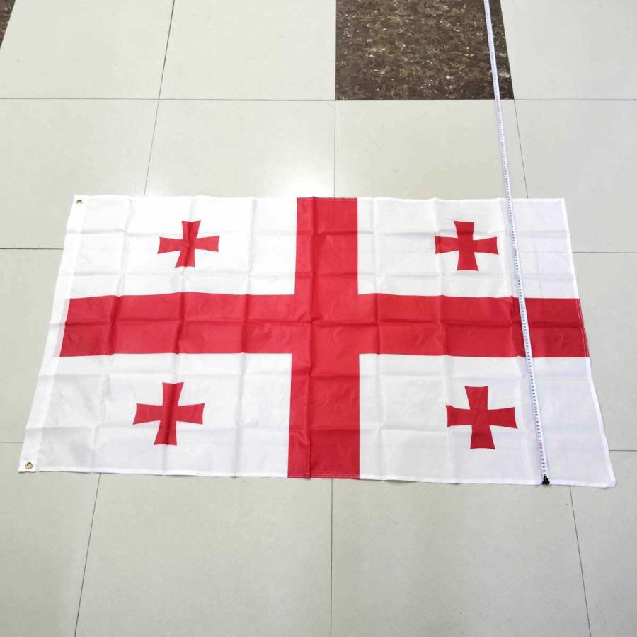 ジョージア 国旗 大型フラッグ 150cmX90cm 4号サイズ 旧名グルジア