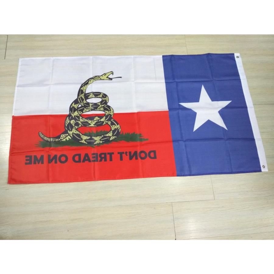 アメリカ テキサス州旗 Dont Tread 大型フラッグ 150cmx90cm 4号サイズ 蛇 Dm便送料無料 Fl165 まるともストア 通販 Yahoo ショッピング