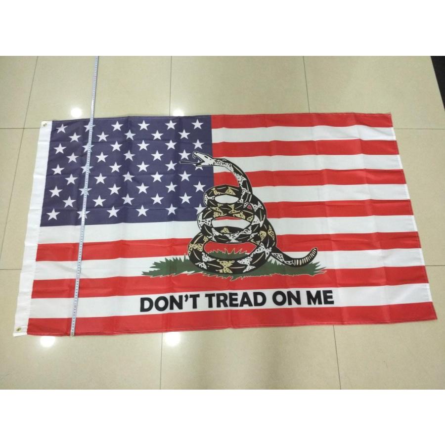 アメリカ国旗 星条旗 ミリタリー DONT TREAD 大型フラッグ 4号