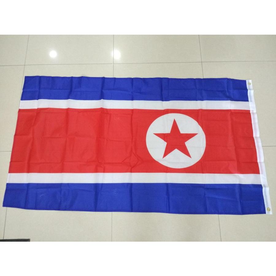 北朝鮮 国旗 大型フラッグ 150X90cm 4号サイズ DPRK 朝鮮民主主義人民