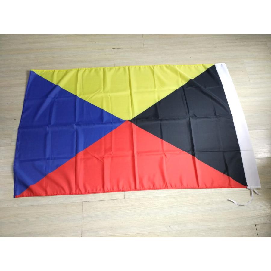 Z旗 Z信号旗 大型フラッグ 国旗 旗 150x90cm 4号サイズ DM便送料無料｜marutomostore｜02