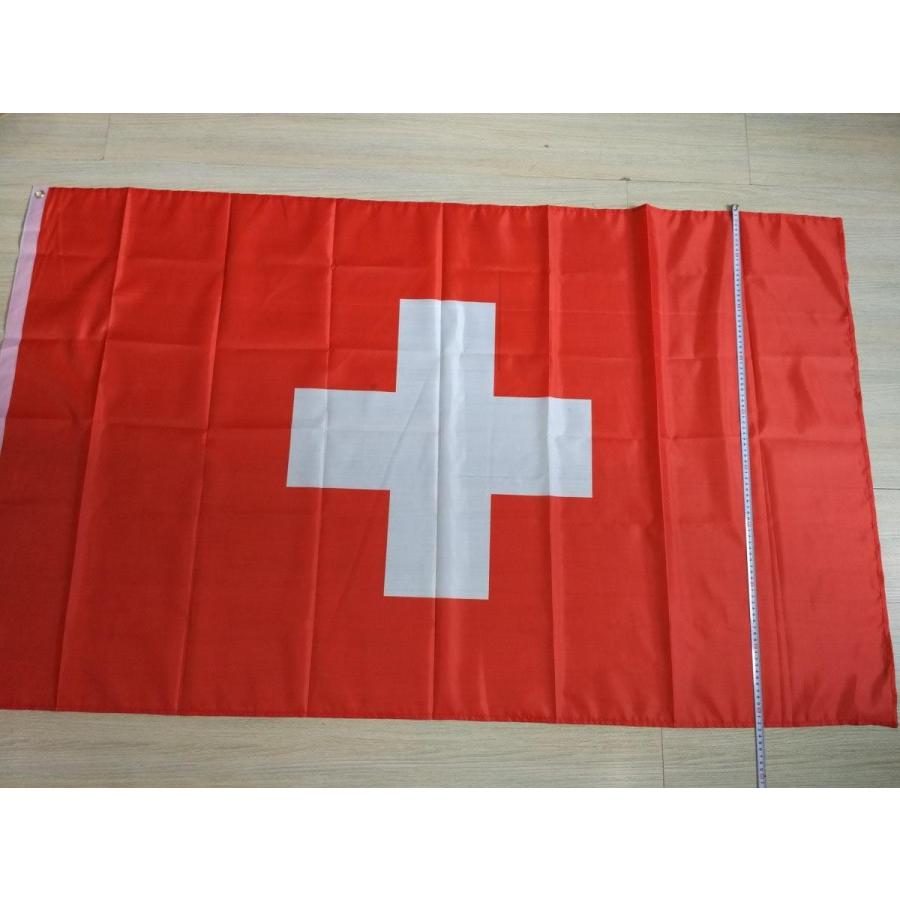 初夏セール！フォンデュ〜！　オランダ・ボスカ　スイス国旗柄 スイス国旗 大型フラッグ 4号 150X90cm DM便送料無料 : まるともストア
