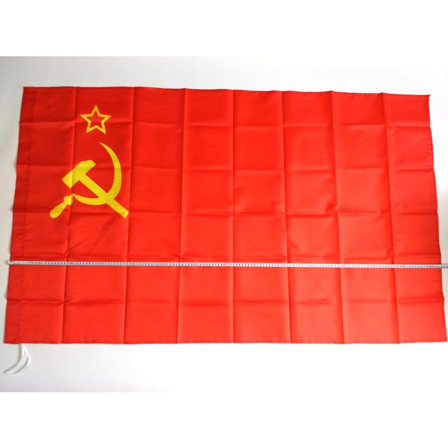 ソ連国旗 ソビエト連邦 大型フラッグ 4号サイズ 150cmX90cm Y2位 CCCP