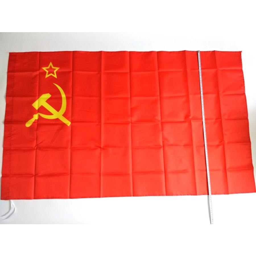 ソ連国旗 ソビエト連邦 大型フラッグ 4号サイズ 150cmX90cm Y2位 CCCP