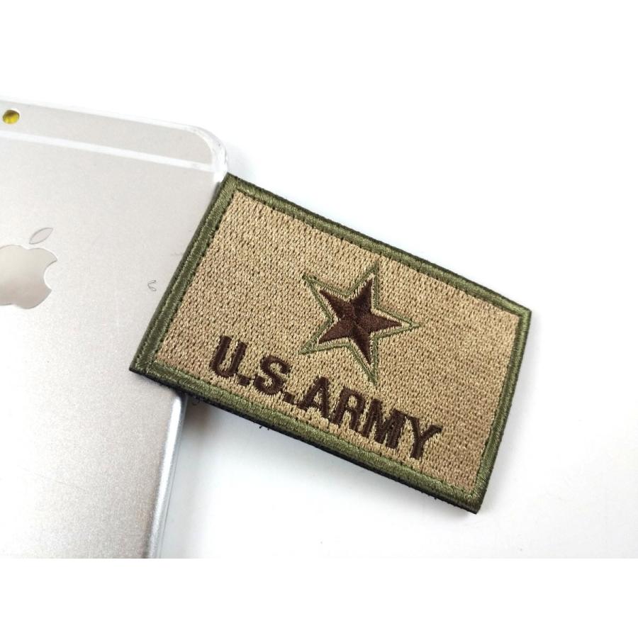 USアーミー パッチ ワッペン サバゲー ミリタリー ベルクロ サンドX