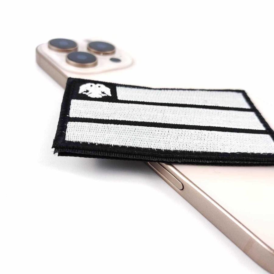 ロシア レプリカ パッチ ワッペン ベルクロ ブラック 国旗 イーグル