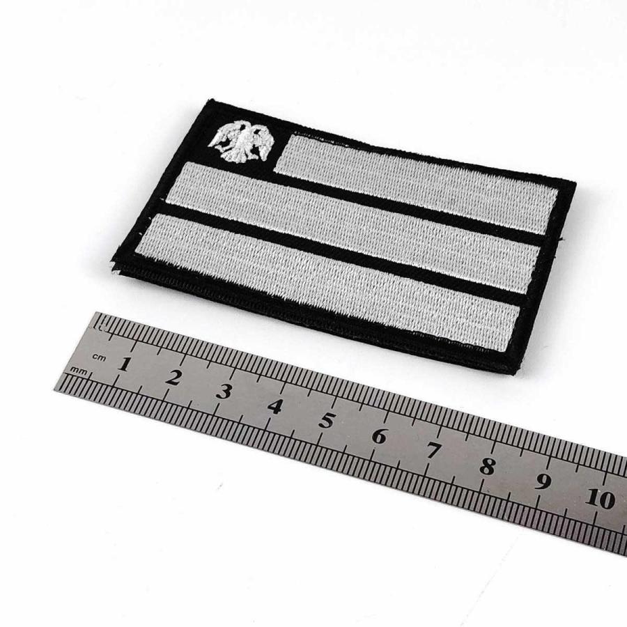 ロシア レプリカ パッチ ワッペン ベルクロ ブラック 国旗 イーグル