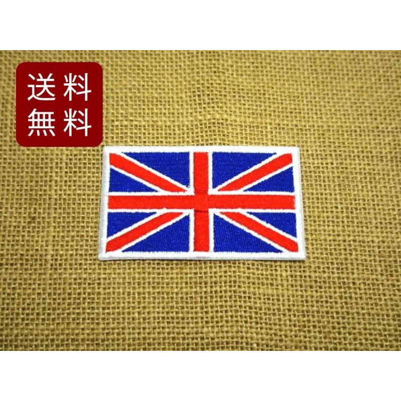 イギリス国旗 ワッペン ユニオンジャック アイロン 8.6cmx5cm 送料無料｜marutomostore