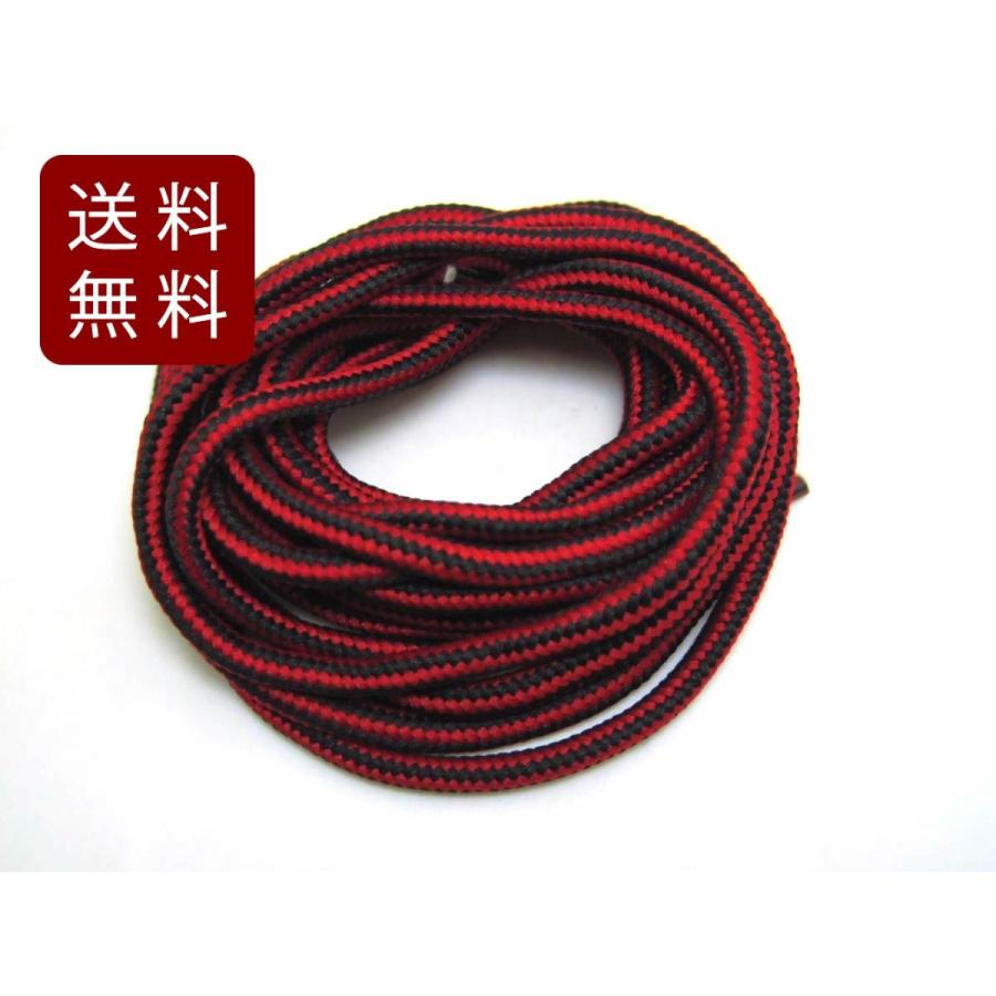 靴紐 シューレース 丸タイプ ライン 黒赤 90cm 1足分2本入り Dm便送料無料 Ji780 まるともストア 通販 Yahoo ショッピング