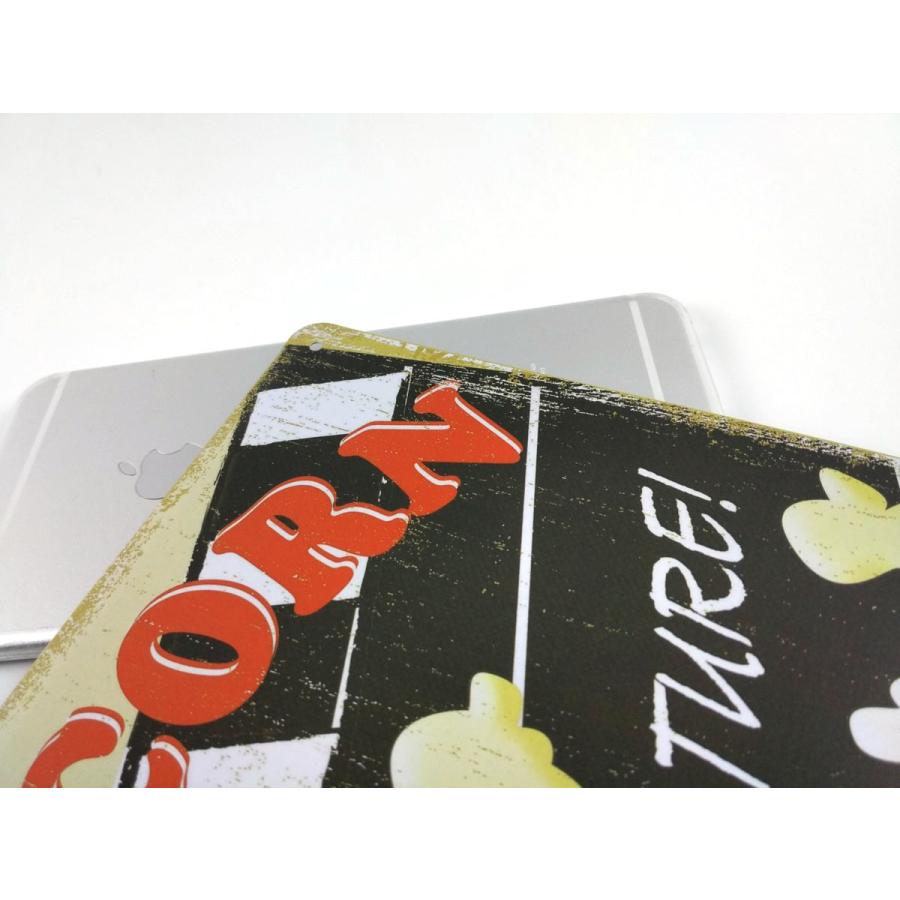 アメリカン風ブリキ看板 映画館 カチンコ ポップコーン 30cmX20cm