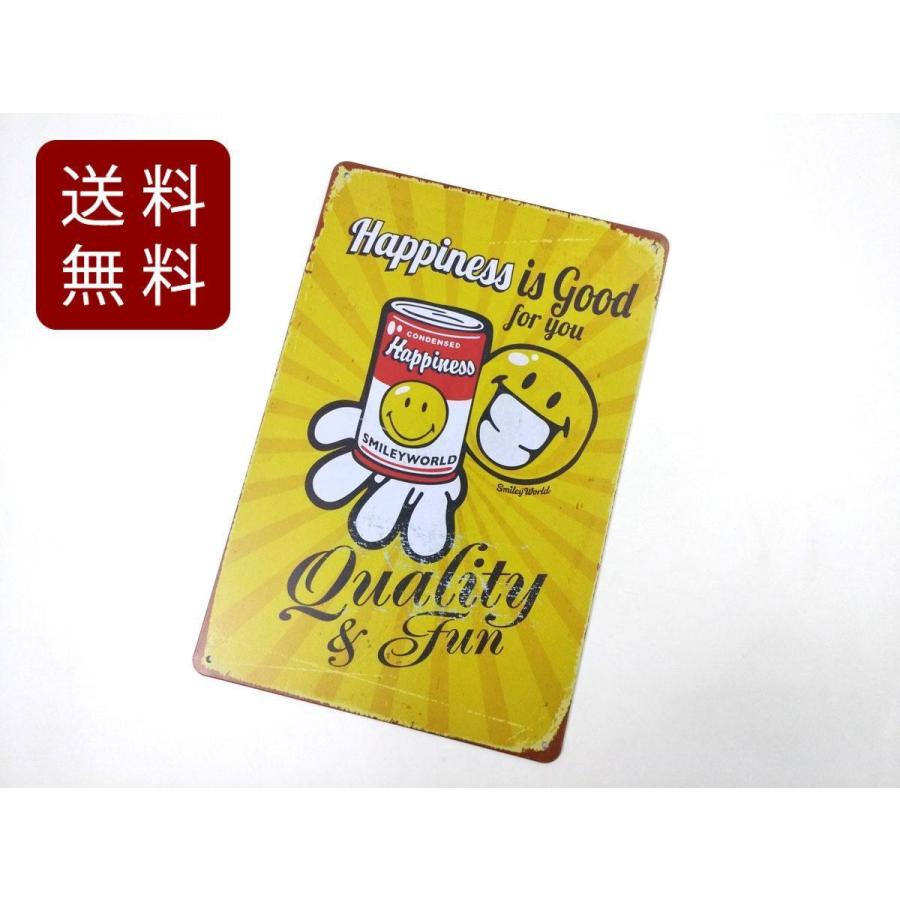 アメリカン風ブリキ看板 カフェ Happiness Is Good スマイルマーク キャンベルスープ風 30 6cmxcm Dm便送料無料 Ka304 まるともストア 通販 Yahoo ショッピング