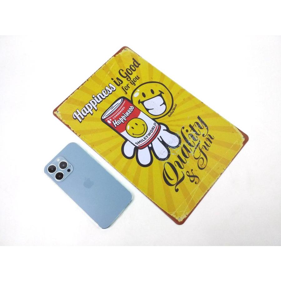 アメリカン風ブリキ看板 カフェ Happiness Is Good スマイルマーク キャンベルスープ風 30 6cmxcm Dm便送料無料 Ka304 まるともストア 通販 Yahoo ショッピング