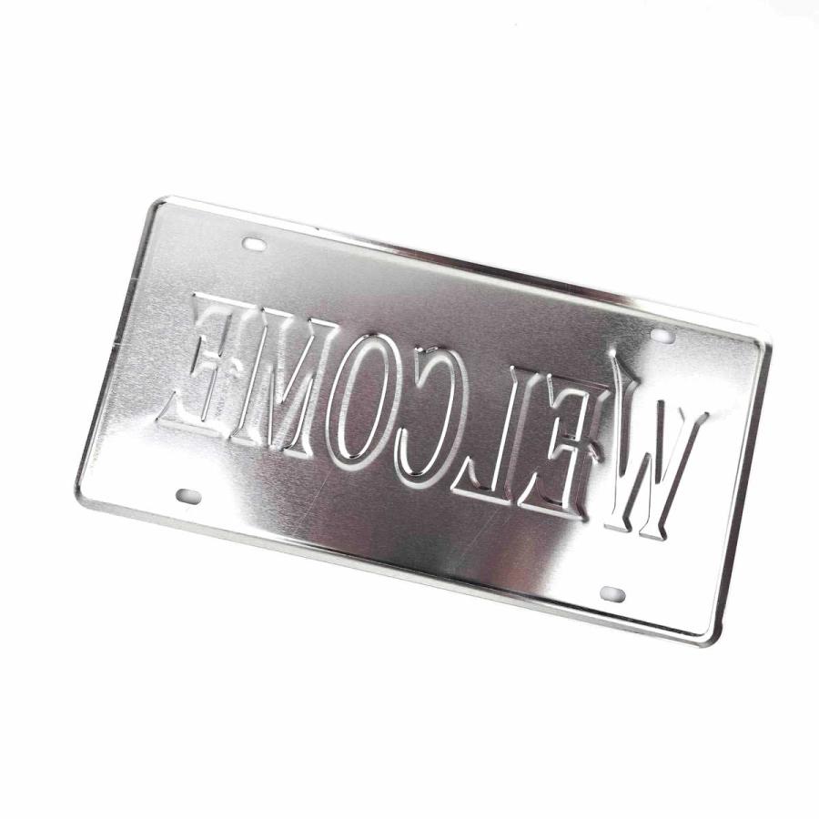 アメリカン風ブリキ看板 WELCOME 30.7cmX15.2cm ビール バー レトロ