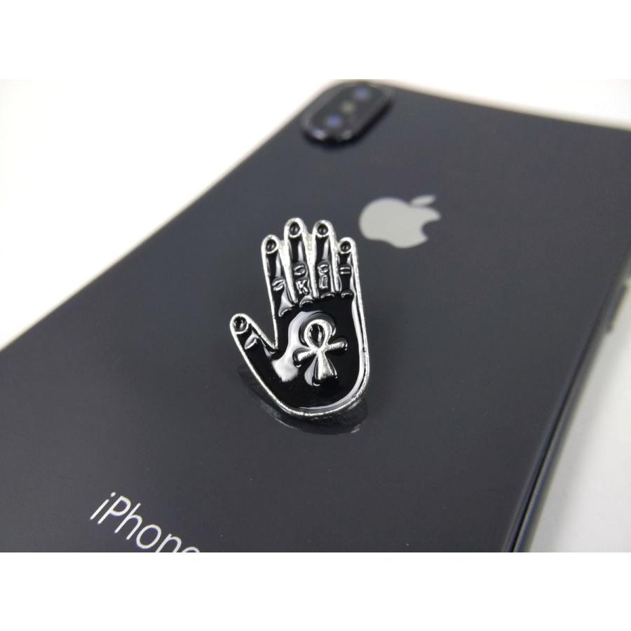 手 ピンバッジ オカルト 悪魔 ハンド 3cmX1.2cm 送料無料 : まるとも