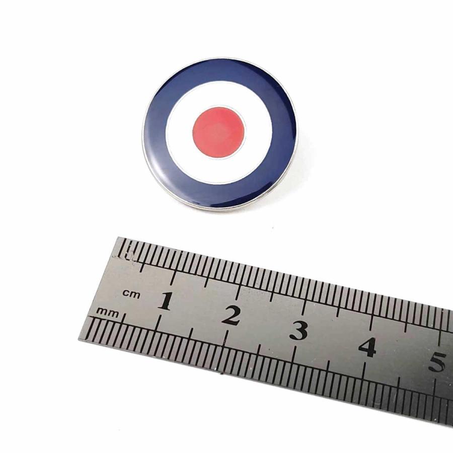 爆買 ターゲットマーク モッズ ピンバッジ 2.5cm パーティー 面白