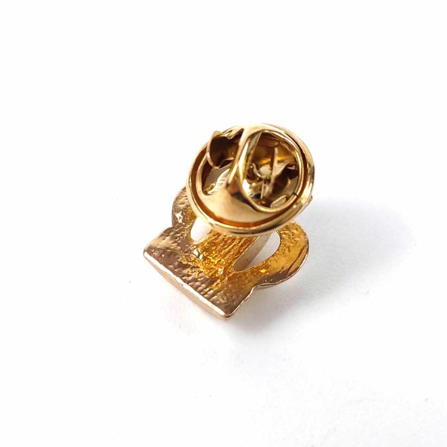 クラウン 王冠 立体 3D ピンバッジ ゴールド 1.2cmX1.6cm ピンズ