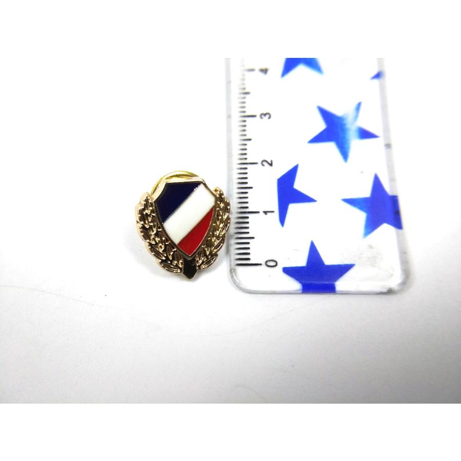 フランス国旗 紋章 ピンバッジ 麦穂 1.6cmX1.7cm フランス パリ ピンズ