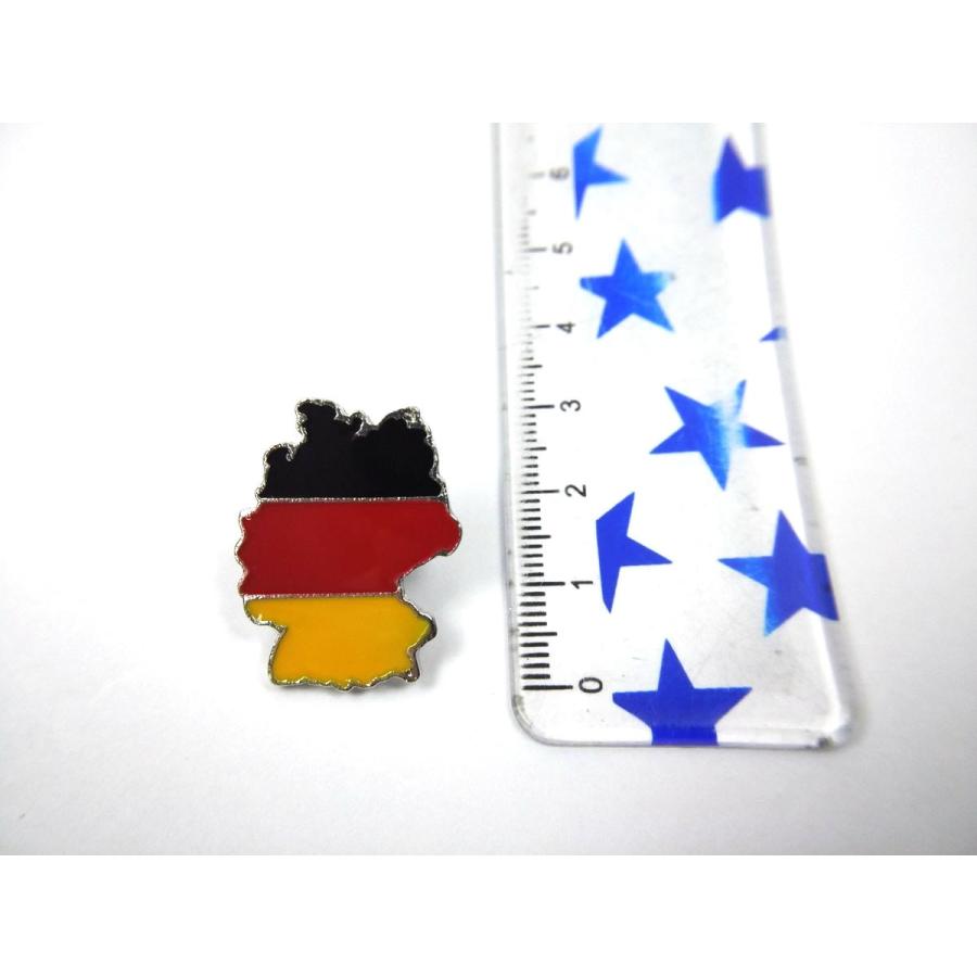 ドイツ 国の形 ピンバッジ 国旗 2cm X7cm 送料無料 : まるともストア