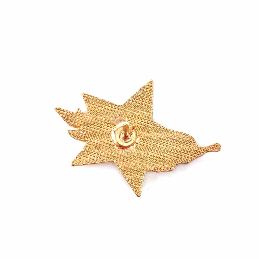 ソ連 ソビエト ピンバッジ 星 葉 レッド 3.6cmX2.5cm 社会主義 ソ連 ソビエト ピンバッジ 星 葉 レッド 3.6cmX2.5cm 社会主義