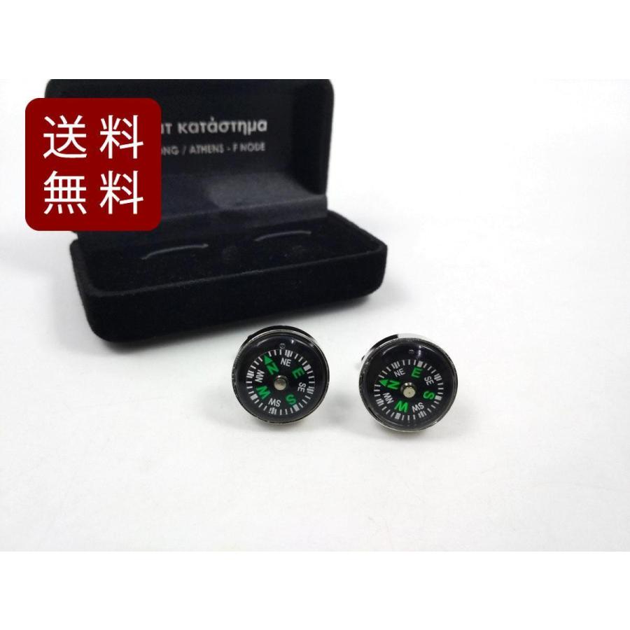 コンパス 方位磁石 カフスボタン 面白 探検家に 送料無料 驚きの価格