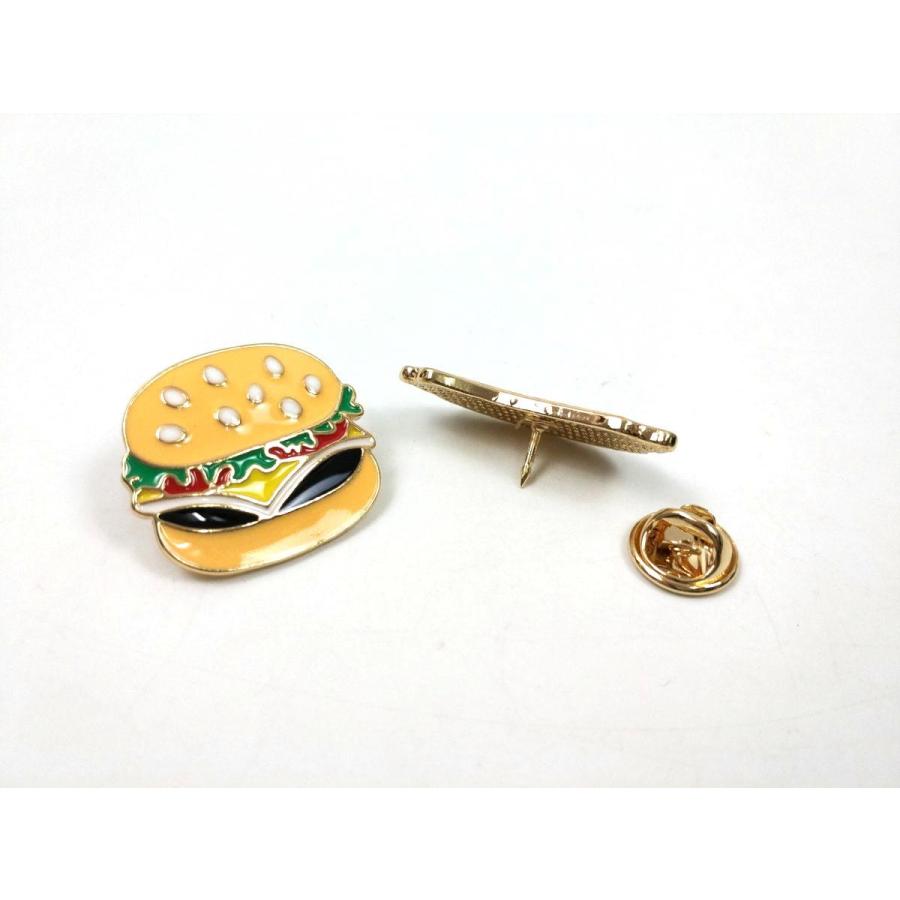 ハンバーガー ホットドッグ ピンバッジ 2個セット ピンズ ファスト