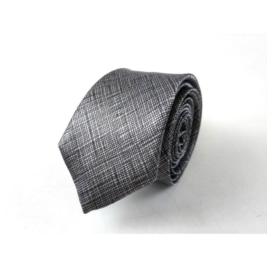 美品】john lawrence sullivan ナロー ネクタイ グレー 美品】john