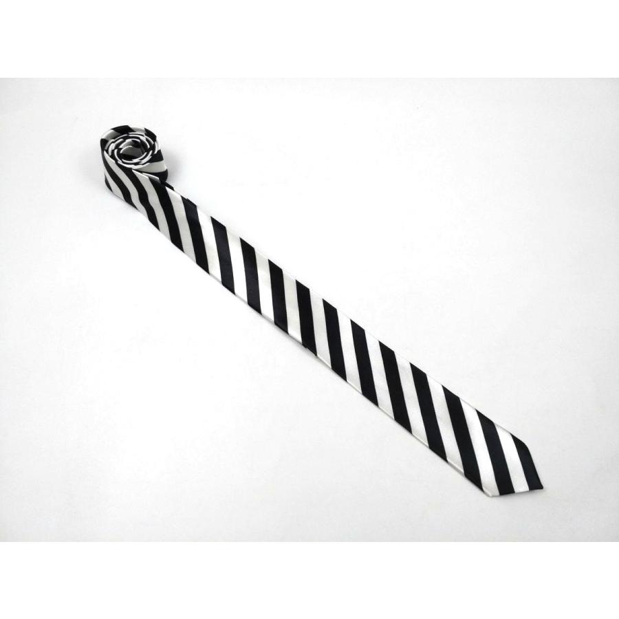 ネクタイ 斜めストライプ ブラックホワイト 幅5cm Dm便送料無料 Ne59 まるともストア 通販 Yahoo ショッピング