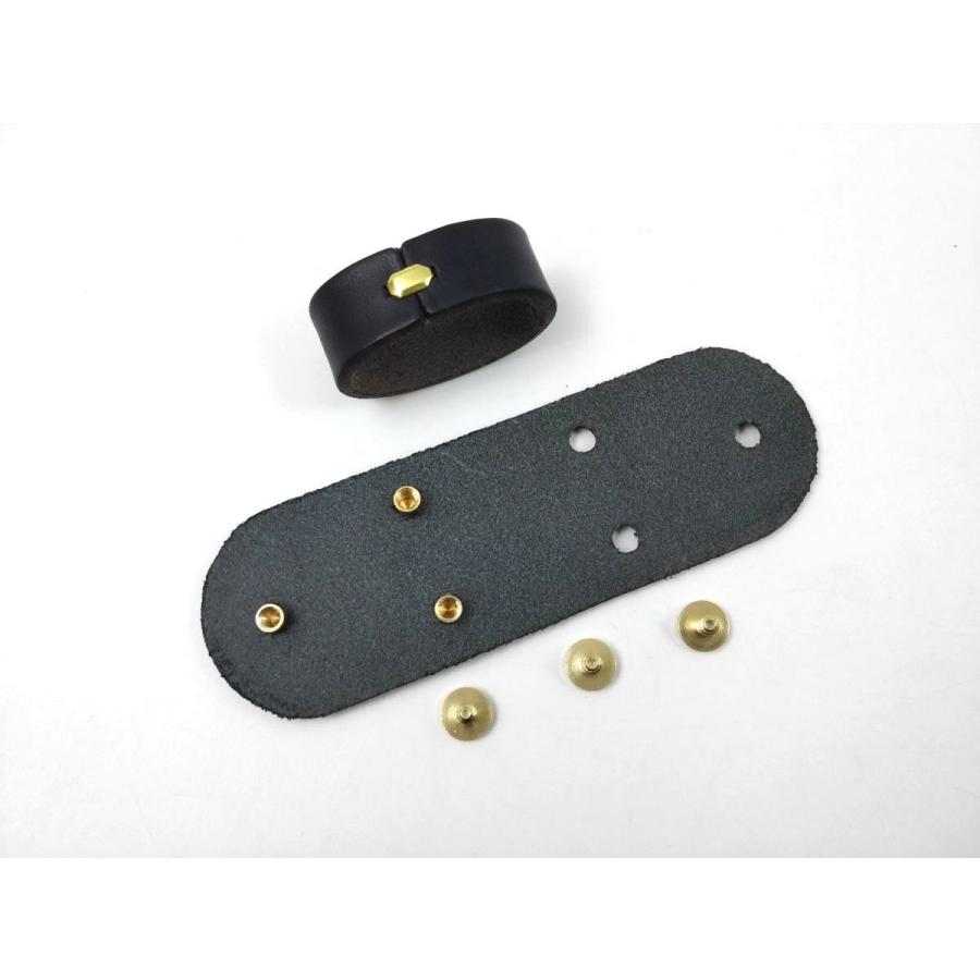 バックル レザー 4cm ベルト 革 尾錠 カスタム シンプル レザー