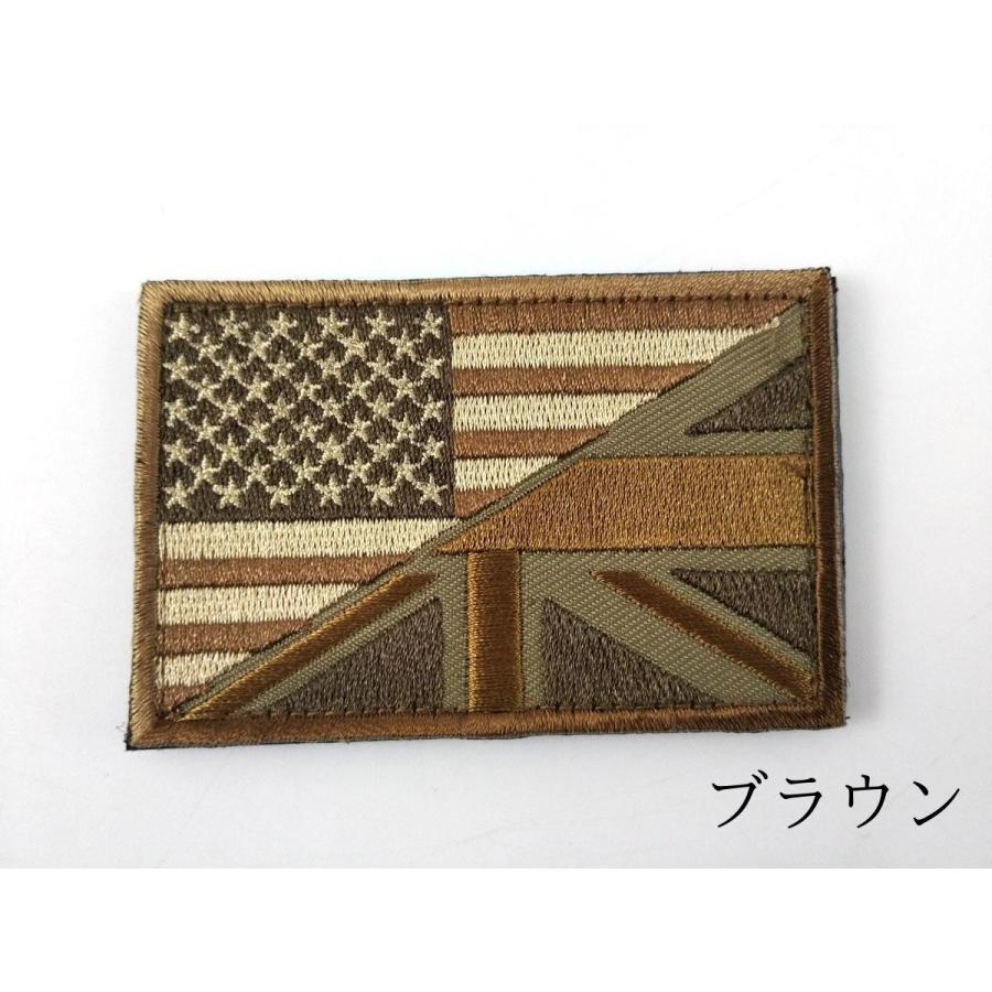 星条旗 ユニオンジャック アメリカ国旗 イギリス国旗 パッチ ワッペン