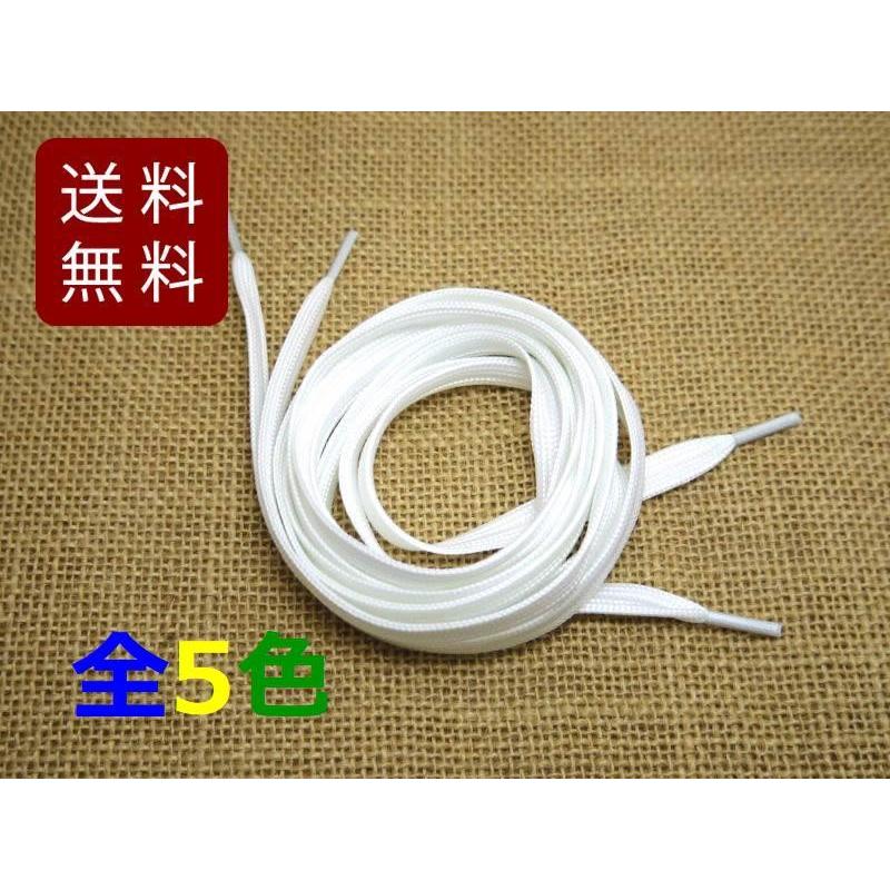 靴紐 夜光シューレース 平タイプ 120cm 全5色 1足分2本入り 送料無料