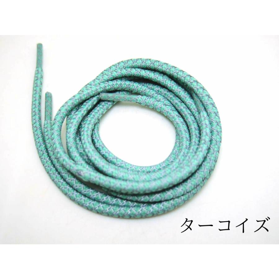 ねおねお★LBLUE　blue各一個　リフレクターシューレース 反射 靴紐 シューレース 丸タイプ リフレクター 全7色 120cm 1足分2本