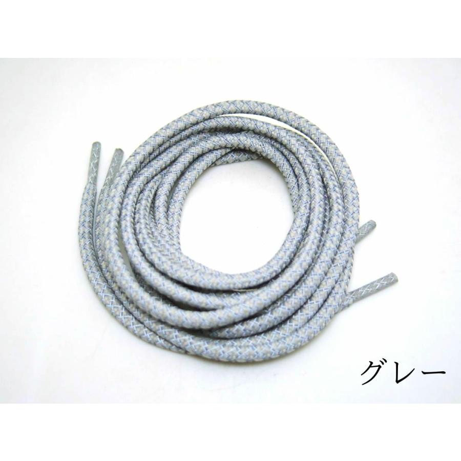 反射靴紐 シューレース 丸タイプ リフレクター 全16色 160cm 1足分2本