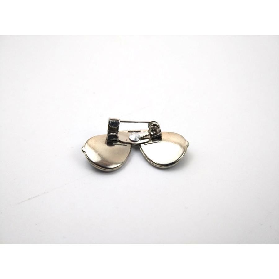サングラス ティアドロップ ブローチ ピンバッジ 全3色 2.6cmX1.1cm 