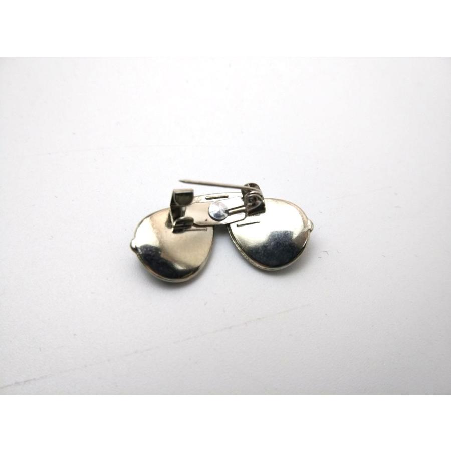 サングラス ティアドロップ ブローチ ピンバッジ 全3色 2.6cmX1.1cm 