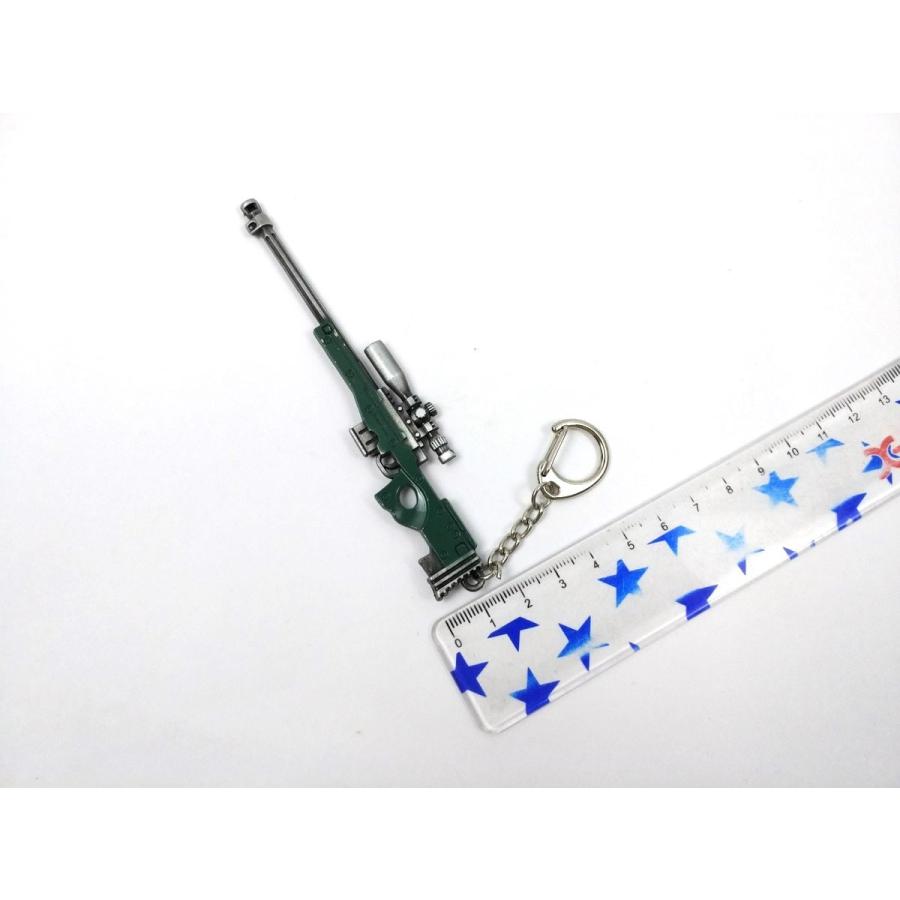 クマの牙とライフルの弾キーホルダー② 銃 キーホルダー ミニチュア サバゲー アーミーライフル モデル