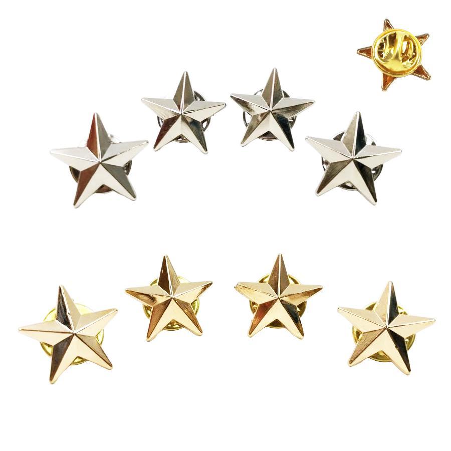 星形ピンバッジセット シルバー