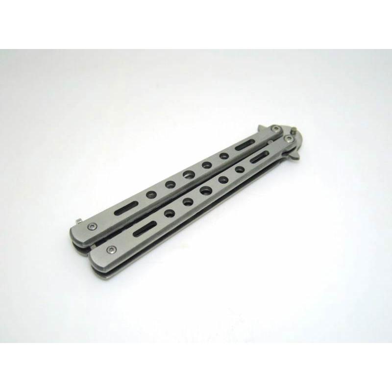 刃なし 練習用 バタフライナイフ 0.4cmX13.3cm 全2色 バタフライ 刃なし 練習用 バタフライナイフ 0.4cmX13.3cm 全2色 バタフライ