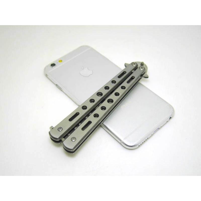 刃なし 練習用 バタフライナイフ 0.4cmX13.3cm 全2色 バタフライ