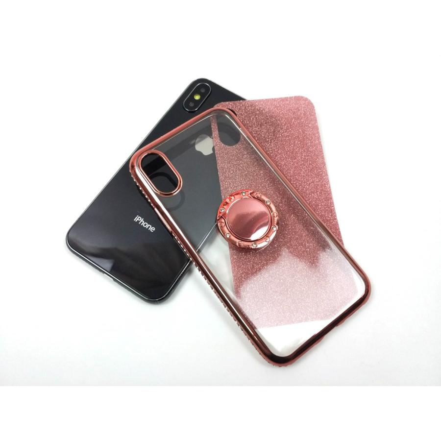 iPhone 7/8 7 Plus/8 Plus X/XS XS Max XR用 スマホリング付き ライン