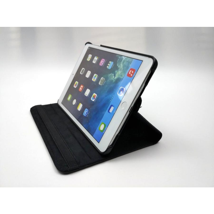 iPad mini 1 2 3用 カバー PUレザー ハードケース ゴム 回転タイプ 全3