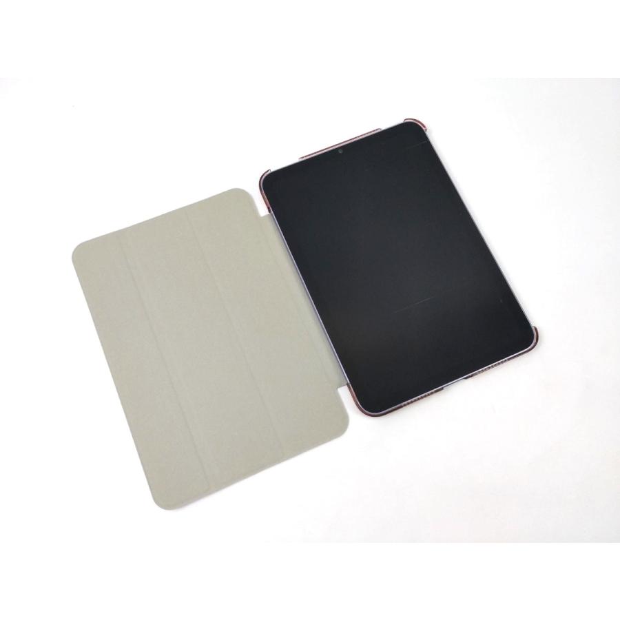 iPad mini 6用 カバー PUレザー+ハードケース 三つ折り スタンド 全9色