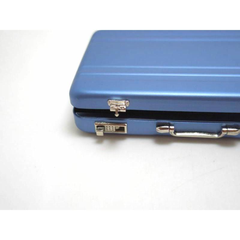 名刺入れ カードケース ミニ スーツケース型 アタッシュケース メタル