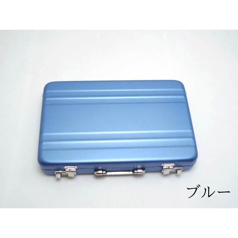 名刺入れ カードケース ミニ スーツケース型 アタッシュケース メタル