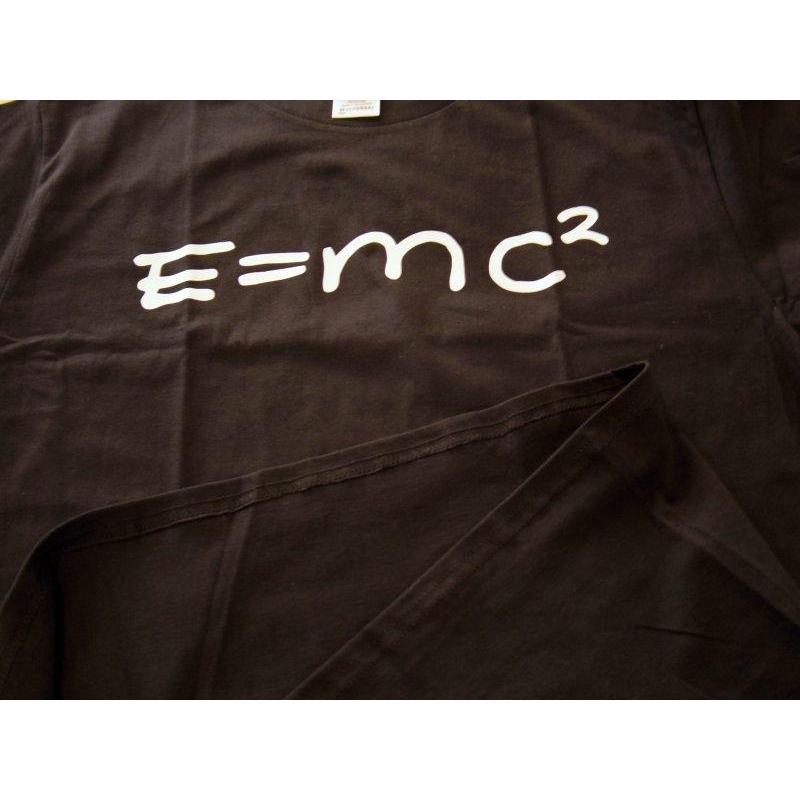 e=mc2 Tシャツ ブラック アインシュタイン 特殊相対性理論 M・Lサイズ
