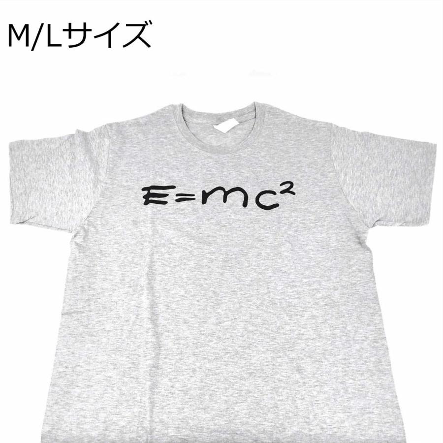 アインシュタイン E=mc² Tシャツ Lサイズ e=mc2 Tシャツ グレー アインシュタイン 特殊相対性理論 M・Lサイズ