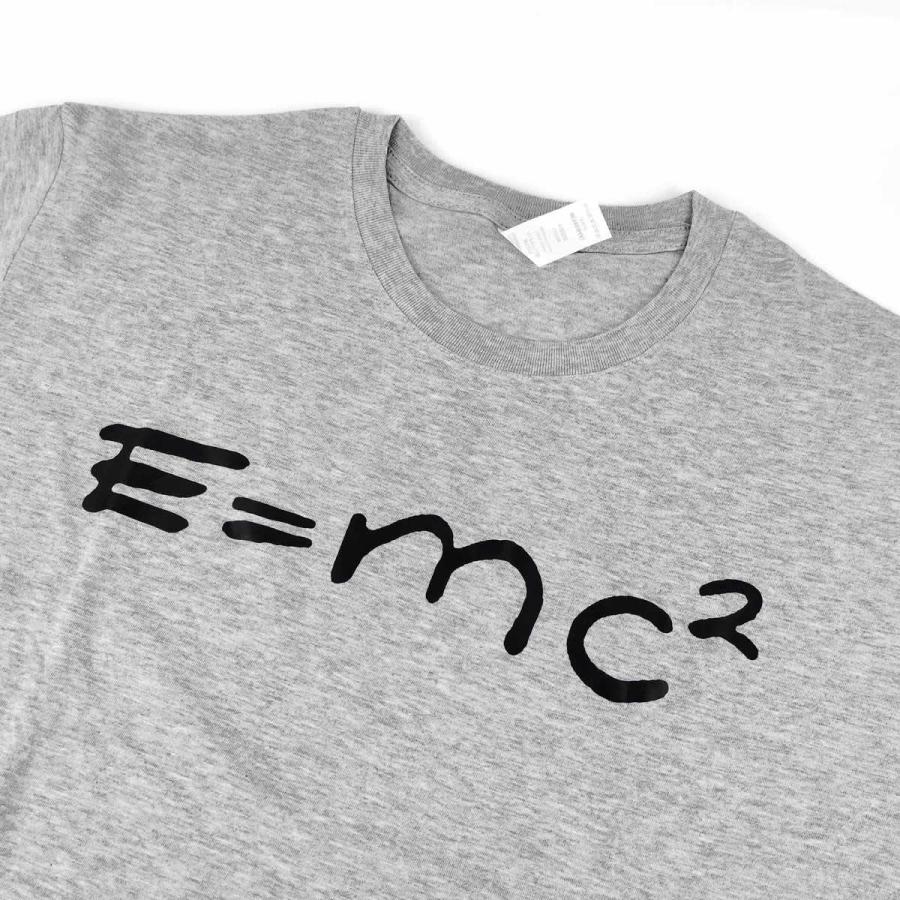 e=mc2 Tシャツ グレー アインシュタイン 特殊相対性理論 M・Lサイズ